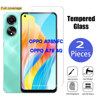 1-2ชิ้นสำหรับ OPPO A78 4G A 78 A78NFC Oppo A78ปกป้องหน้าจอคลุมทั้งหมดกระจกนิรภัยเทมเปอร์โปร่งแสงกันรอยขีดข่วนแก้วใสฟิล์มป้องกันใส