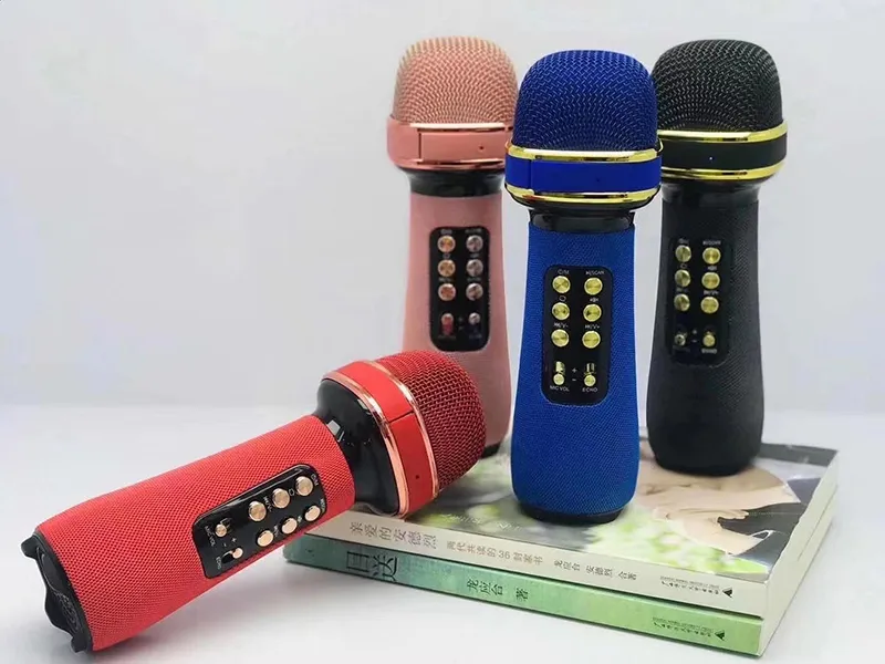 WSTER Bluetooth Microphone avec Haut-parleur HiFi WS-898-18