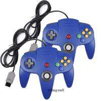 Gamepad ควบคุมสาย N64อุปกรณ์เกมใหม่สำหรับคลาสสิก64คอนโซลเกมสำหรับพีซีควบคุมคอมพิวเตอร์สนับสนุน Dropship.