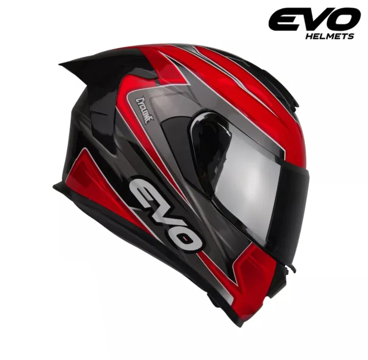 Evo Gt Pro Cyclone Black Red Full Face Helmet Lazada Ph