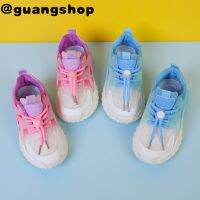 guangshop แฟชั่นชายและหญิงระบายอากาศ Drawstring รองเท้าผ้าใบไล่โทนสีสีนุ่มสบายแต่เพียงผู้เดียวเด็กรองเท้ากีฬา3-18ปี T22N09CC-27