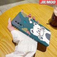 เคส JIUMOO เคส Z5x สำหรับ Vivo Z1 Pro เคสโทรศัพท์ลายขอบซิลิโคนของเหลวแบบนิ่มลายการ์ตูนหมีสายรุ้งเคสคลุมทั้งหมดตัวปกป้องกล้องถ่ายรูปเลนส์กรอบด้านหลัง