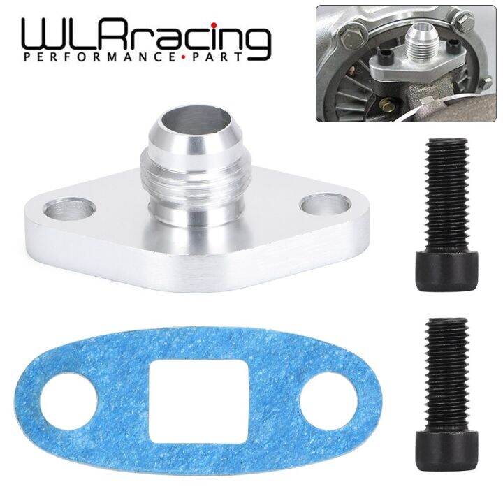 WLR Turbo Oil Return/Drain Flange Adapter AN10 For TOYOTA LEXUS 1JZ