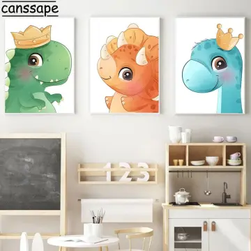 Dinosaurs Illustration Poster