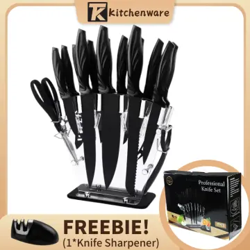 Home Hero Kitchen Knife Set - 17 piece Chef Knife Set with Stainless Steel Knives  Set for Kitchen with Accessories