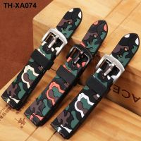 Silicone watch strap substitute No. 5 camouflage rubber 22 24mm