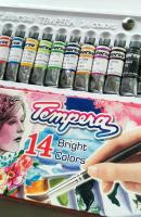 สีน้ำหลอด14สี ตราม้า