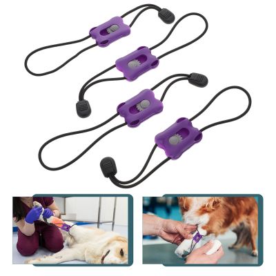 4pcs Professional Animal Tourniquet First aid Quick Slow Release Elastic Medical Essential Emergency Tourniquet For Pet Cable Management