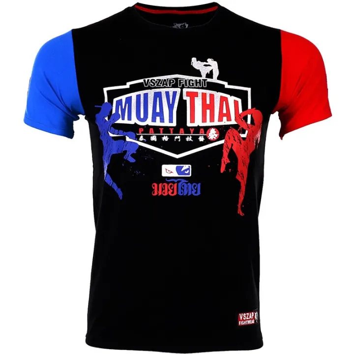 Muay Thai Wulin T Shirts With Short Sleeves Mma Sweater Boxing Gym Trikots Muay Thai Trikots Mma Jersey Art Fitness T Shirt Liquid Gas Facilities Homme Lazada