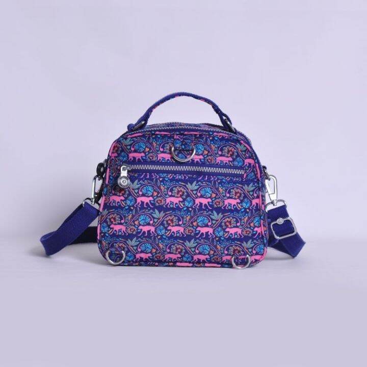 top-kipling-กระเป๋าสะพายไหล่กระเป๋าถือสําหรับสตรีผ้าไนล่อนเหมาะกับการพกพาเดินทาง-k08249