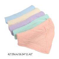 、‘】【= 5Pcs Feeding Bibs Baby Burp Cloths For 0-12M Infant Gender Neutral 4 Layer Cotton Saliva Towel Drooling Bib For Newborn