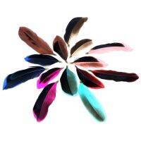 【YF】❧✲☁  NEW 7CM/9CM 8PCS/LOT Colorful Feathers Clip Tassel Earrings Choker Jewelry Making Pendants