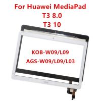 หน้าจอสัมผัสสำหรับเหมาะสำหรับ Huawei Mediapad T3 8 10 KOB-L09 W09 AGS L03 Digitizer จอแสดงผล LCD ของเซนเซอร์แผงด้านหน้าออกอะไหล่เปลี่ยน