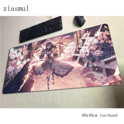 Fat Stay Night Mouse Pad แผ่นรองเมาส์เกมคอมพิวเตอร์แบบกำหนดเอง แผ่นรองเมาส์ 900x400x3mm แผ่นรองเมาส์ E-Sport แผ่นรองเมาส์ Gadget ตามหลักสรีรศาสตร์