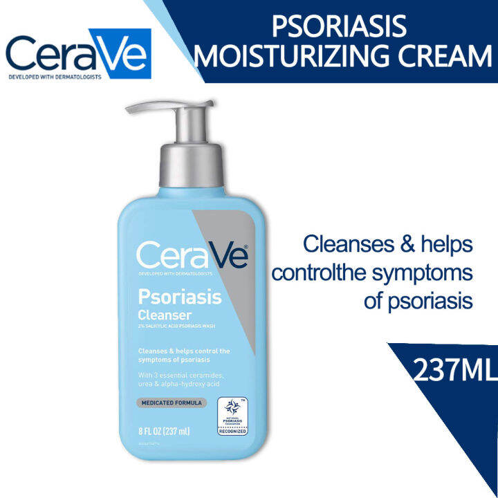 CeraVe Psoriasis Cleanser Treatment With 2% Salicylic Acid Urea for Dry ...