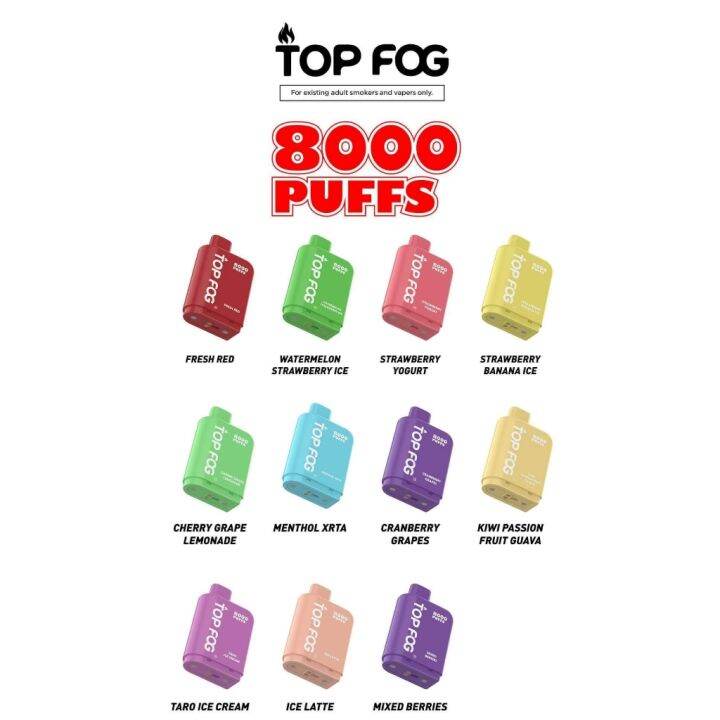 HOT SELL TOP FOG PREFILLED 8000 Puffs Disposable Vape Pod 8k Puff Dispo ...