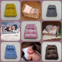 tr1 Shop A Set of Newborn Photography Props Mini Mattress Pillow Bedding Photography Accessories Studio Shooting Photo Props