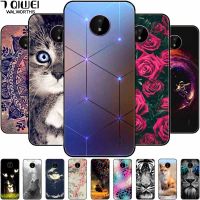 ○✚⊙ Case For Nokia C20 Cover C30 C10 Silicone Landscape Soft Black Covers for Nokia C 20 G300 Funda For NokiaC20 Shockproof TPU Bag