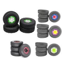 4 PCS SCX10 AX10 Inflatable Pneumatic Beadlock Tire Wheel for 1/10 RC Crawler Truck Wraith SCX10 ,Green