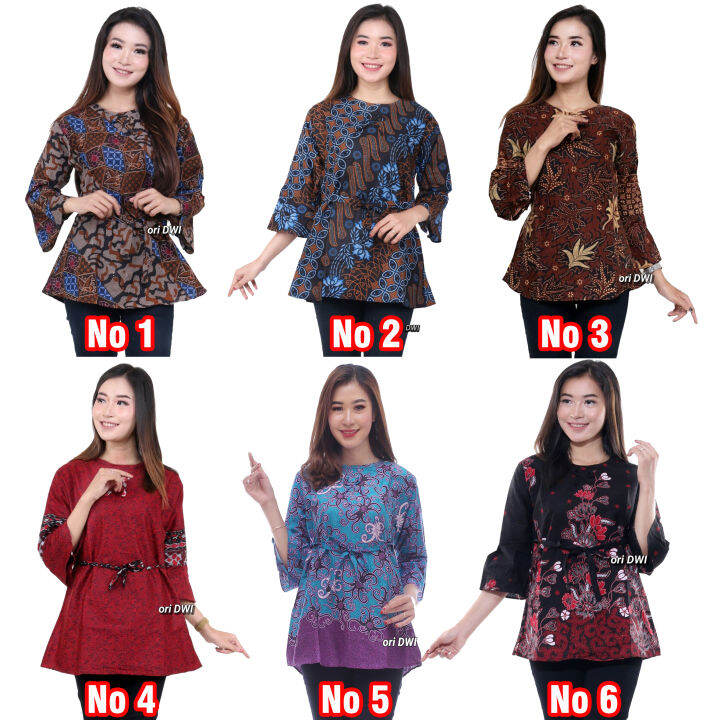 Batik Wanita moderen 2021 / Batik Atasan Wanita Kerja / Batik Cewek