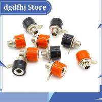 Dgdfhj Shop 10pcs/lot 4mm Banana Binding Post Socket Insert Connector Nickel Plated Diy Tester Instrument Terminal