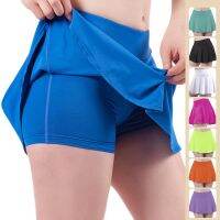 ☌ Cross-border high waist anti-light yoga womens quick-drying running fitness tennis training sports summer