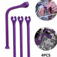 4ชิ้นเซ็ตซิลิโคนยืดหยุ่น Stemware Saver ไวน์คงที่ Rack เครื่องล้างจานผู้ถือ Rack ผู้ถือแก้วไวน์บาร์ครัวเครื่องมือ Attachment