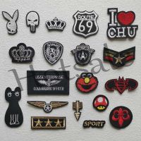 【hot sale】 ◎✙❣ B15 Punk Patch Embroidered Patches On Clothes Thermoadhesive Stripe DIY Stickers Badges Iron On Patches For Clothing DIY