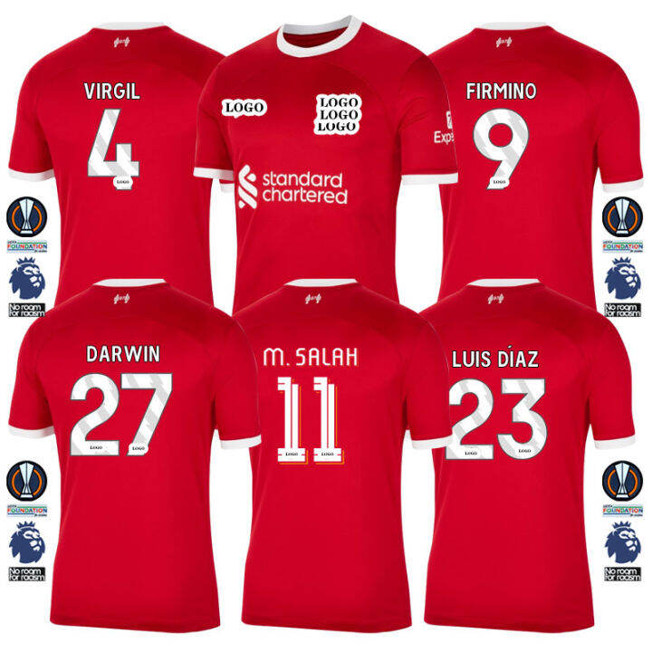 LiverPool Home Kit 23/24 Football Jersey Custom Name 2023 2024 Soccer