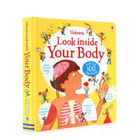 Look inside your body picture book body encyclopedia cardboard flip book childrens Enlightenment picture book Usborne