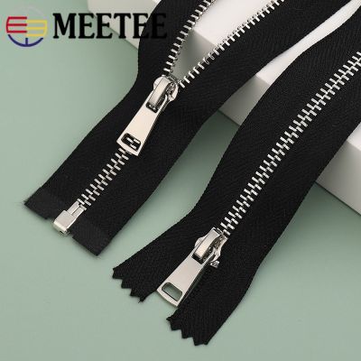 【CW】 Meetee 2Pcs Close-End 15/20cm Open-End 35-120cm 3  Metal Lock Zippers Grament Srwing Zips