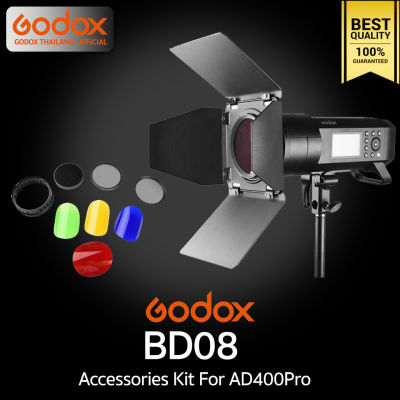 Godox BD08 Accessories For AD400Pro ( Honey Comb Grid , 4* Color Filters , Barn Door )