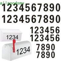 [NEW EXPRESS]☇ ALLGOODS 40 Pieces Number Sticker 0-9 Address Numbers Mailbox Self-adhesive Waterproof Fade-Resistant Reflective Decoration Decal/Multicolor