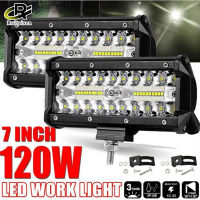 7นิ้ว120วัตต์ Combo นำแถบแสงจุดลำแสงน้ำท่วม4x4จุด12โวลต์24โวลต์4WD Barra Led ไฟหน้าสำหรับเรืออัตโนมัติ SUV รถ ATV Ilight.