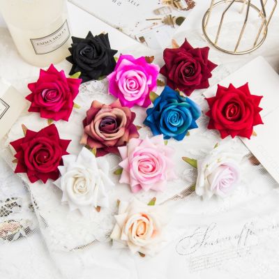 【cw】 10 Pieces HighFlannel RosesWedding ScrapbookingDecoration Bridal Accessories Clearance Artificial Flowers 【hot】