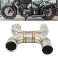 Exhaust Middle Tube Stainless Steel Accuracy Handcrafting Exhaust Mid Pipe for Motorcycle Modification