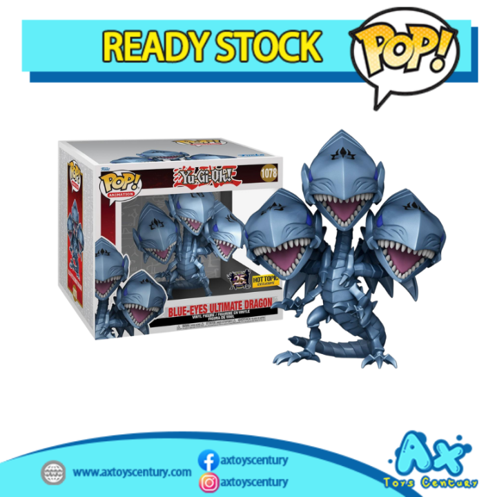 Funko Pop! Yu-Gi-Oh! Pop! Animation Blue-Eyes Ultimate Dragon #1078 Hot ...