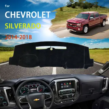 For Chevrolet Silverado 1500 2500 3500 Dash Cover Mat Dashmat 2014 - 2018  Black