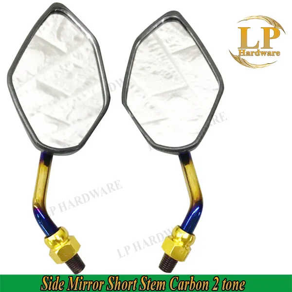 HONDA Motorcycle Side Mirror Short Stem Carbon 2 tone Lazada PH