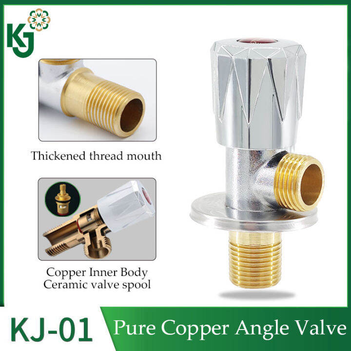 KJ angle valve 1 way copper faucet valve One Way Cold and Hot General 1 ...