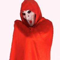 [Fast delivery] Halloween hooded cloak witch cloak adult children cos witch black death cloak vampire magic