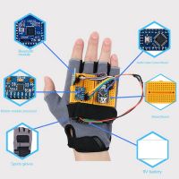 Suitable for Programming Gloves Kit Smart Gloves Gesture Control Gloves Wireless Bluetooth Gloves Control Kit