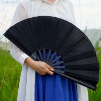 Large Kung Fu Sound Fan Plastic Bone Martial Arts Performance Elegant Hand Stage Fan Opera Magic Props Summer Cool Folding Fans