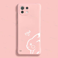 NORVIK รูปการ์ตูนน่ารักสีขาวลายปิกาจูแบบไร้ขอบสีชมพูเคสโทรศัพท์สำหรับ Xiaomi Mi 13 12 12 12 12T 11T 10T Lite Redmi Note 12 11 11S 10 9S POCO F5 X4 F4 M4 M3 GT Pro 4G 5G N11-3เคสฝาหลังสร้างสรรค์