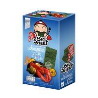 Taokaenoi Big Sheet Lobster 3.5 g x 12.เถ้าแก่น้อย สาหร่ายทอด รสล็อบสเตอร์ 3.5 กรัม X 12 ซอง จำนวน 3 กล่อง