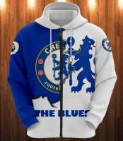 （ALL IN STOCK XZX）  Chelsea F.C 3D Full Printing PTDA4454  (Free customized name logo for private chat, can be changed with or without zipper)