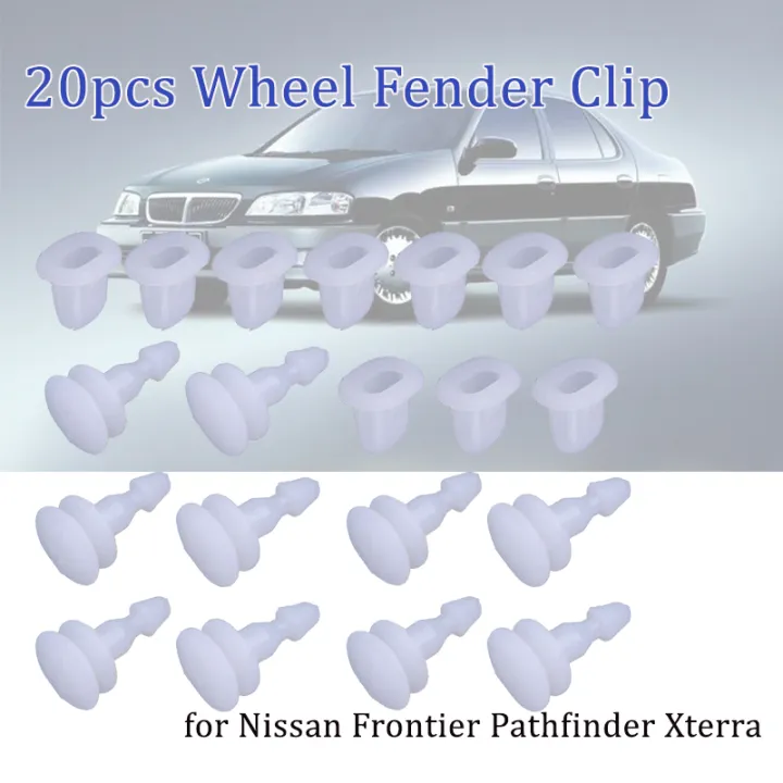 20PCS/Set Plastic Wheel Fender Flare Clip Male&Female Clip For Nissan