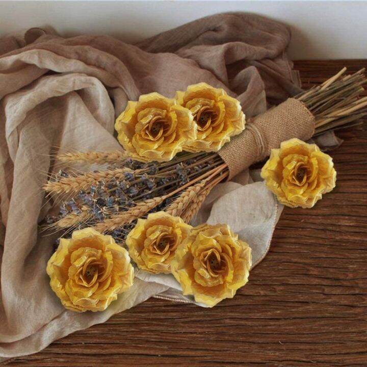 artificial-flowers-silk-rose-flower-heads-100pcs-for-hat-clothes-album-decoration-wedding-decoration-gold