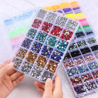 16500ชิ้นกล่องแก้วคริสตัล AB Rhinestones ชุด Non Hot Fix เรซิ่น Flatback Strass สำหรับผ้าเย็บผ้าเสื้อผ้าตกแต่งเล็บ