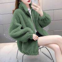 Double Faced Velvet Women S Coat Fur ฤดูใบไม้ร่วงฤดูหนาว Coat Languid Wind Wear Lamb Coat